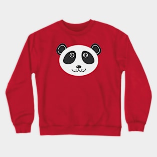 Panda Face Crewneck Sweatshirt